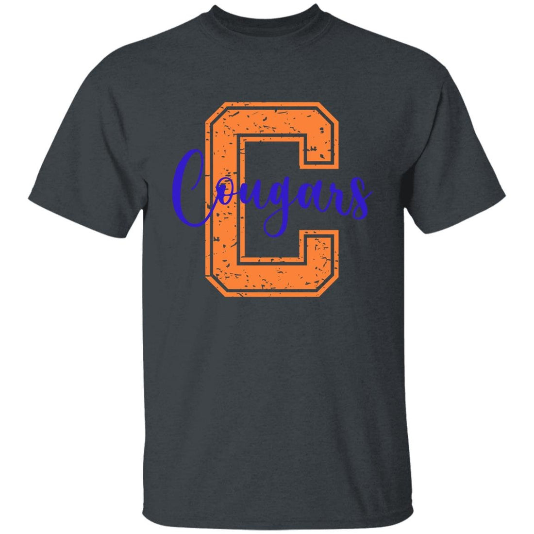 C- Cougars Youth 5.3 oz 100% Cotton T-Shirt - T-Shirts - Positively Sassy - C- Cougars Youth 5.3 oz 100% Cotton T-Shirt