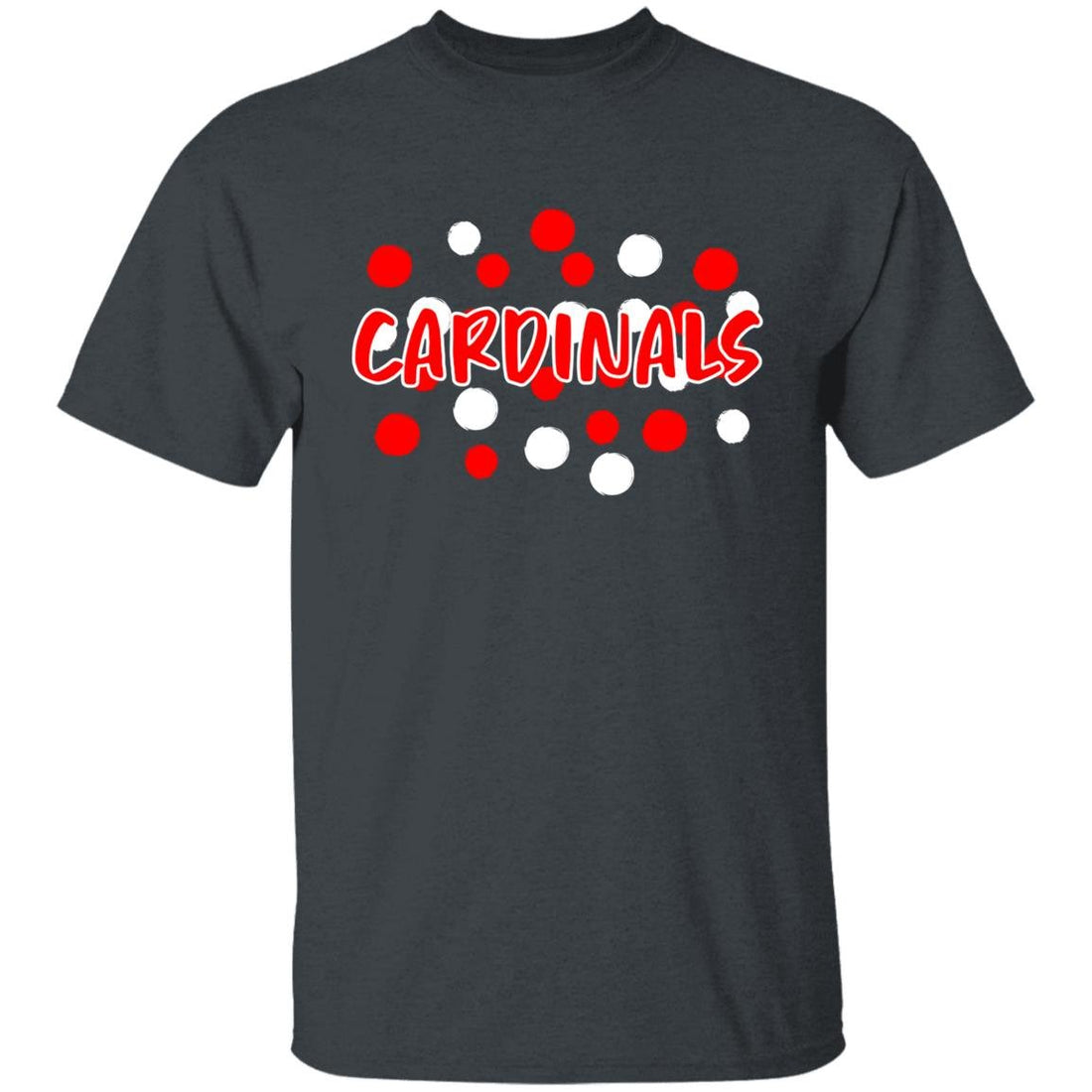 Cardinal Spots Youth 5.3 oz 100% Cotton T-Shirt - T-Shirts - Positively Sassy - Cardinal Spots Youth 5.3 oz 100% Cotton T-Shirt