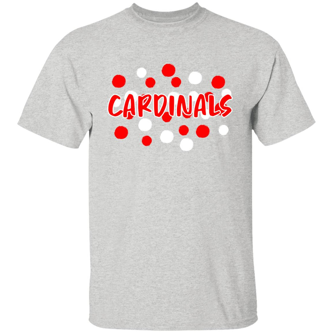 Cardinal Spots Youth 5.3 oz 100% Cotton T-Shirt - T-Shirts - Positively Sassy - Cardinal Spots Youth 5.3 oz 100% Cotton T-Shirt