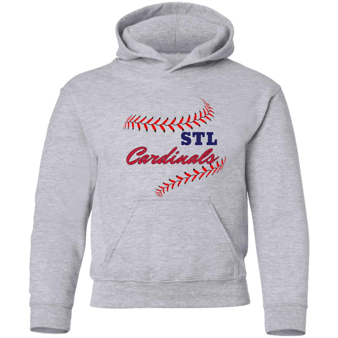 Cardinal Stitches Youth Hoodie - Sweatshirts - Positively Sassy - Cardinal Stitches Youth Hoodie