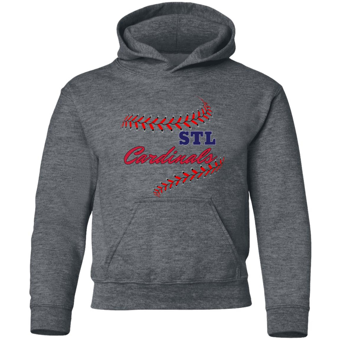 Cardinal Stitches Youth Hoodie - Sweatshirts - Positively Sassy - Cardinal Stitches Youth Hoodie