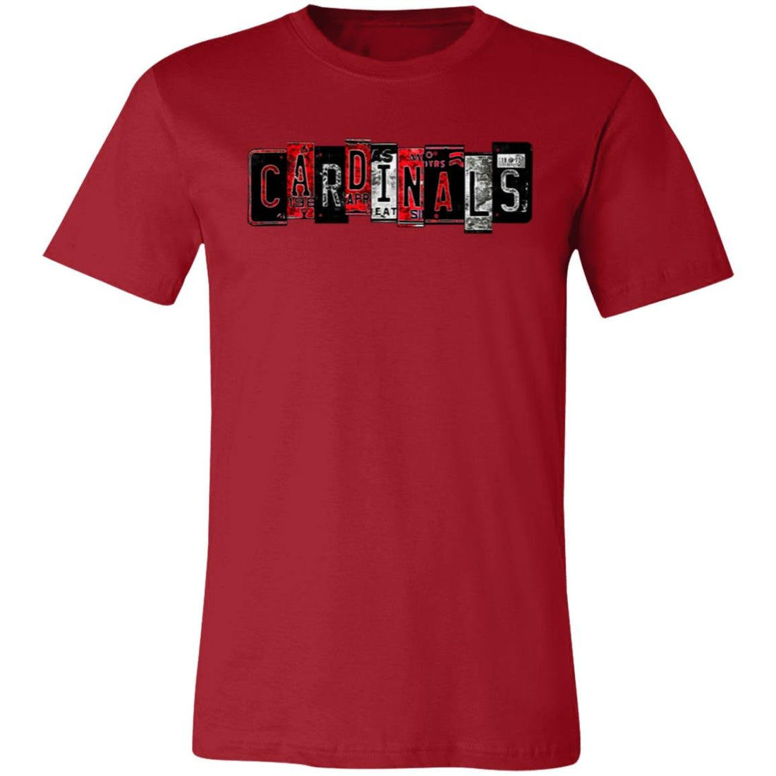 Cardinals Plates Short-Sleeve T-Shirt - T-Shirts - Positively Sassy - Cardinals Plates Short-Sleeve T-Shirt