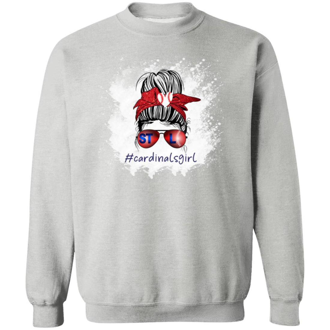 #cardinalsgirl Sweatshirt - Sweatshirts - Positively Sassy - #cardinalsgirl Sweatshirt