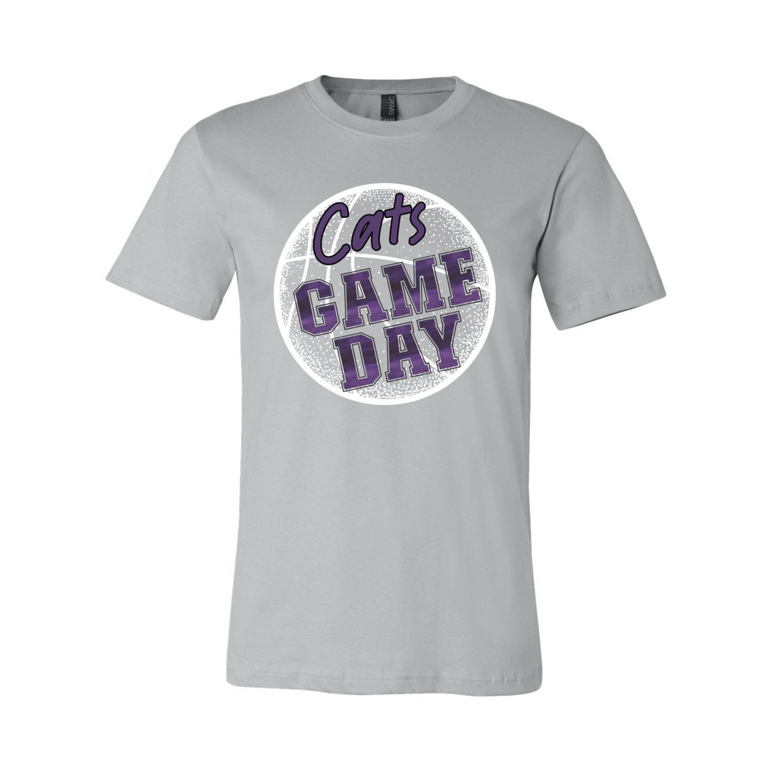 Cats Game Day Bball Short Sleeve Jersey Tee - T-Shirts - Positively Sassy - Cats Game Day Bball Short Sleeve Jersey Tee