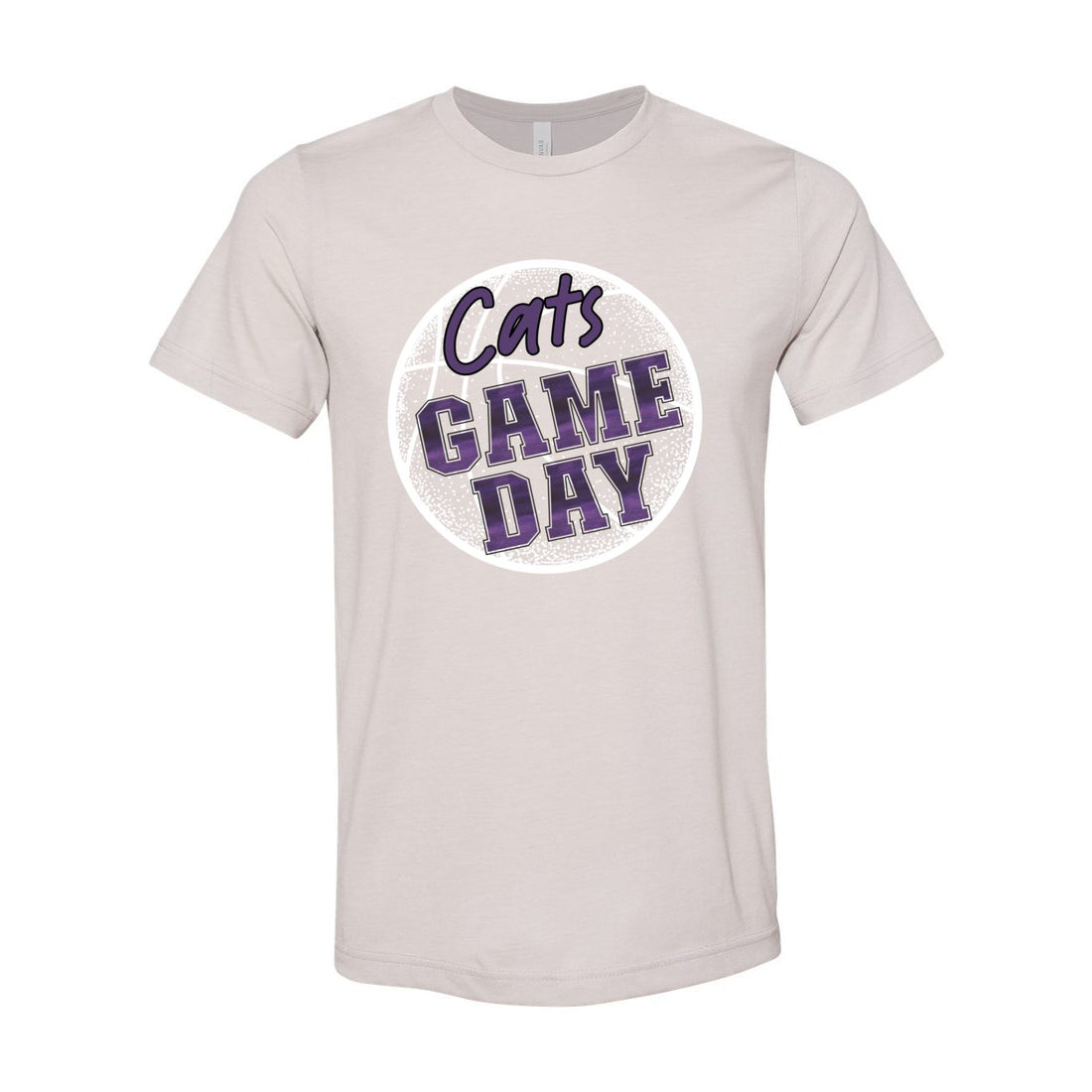 Cats Game Day Bball Short Sleeve Jersey Tee - T-Shirts - Positively Sassy - Cats Game Day Bball Short Sleeve Jersey Tee