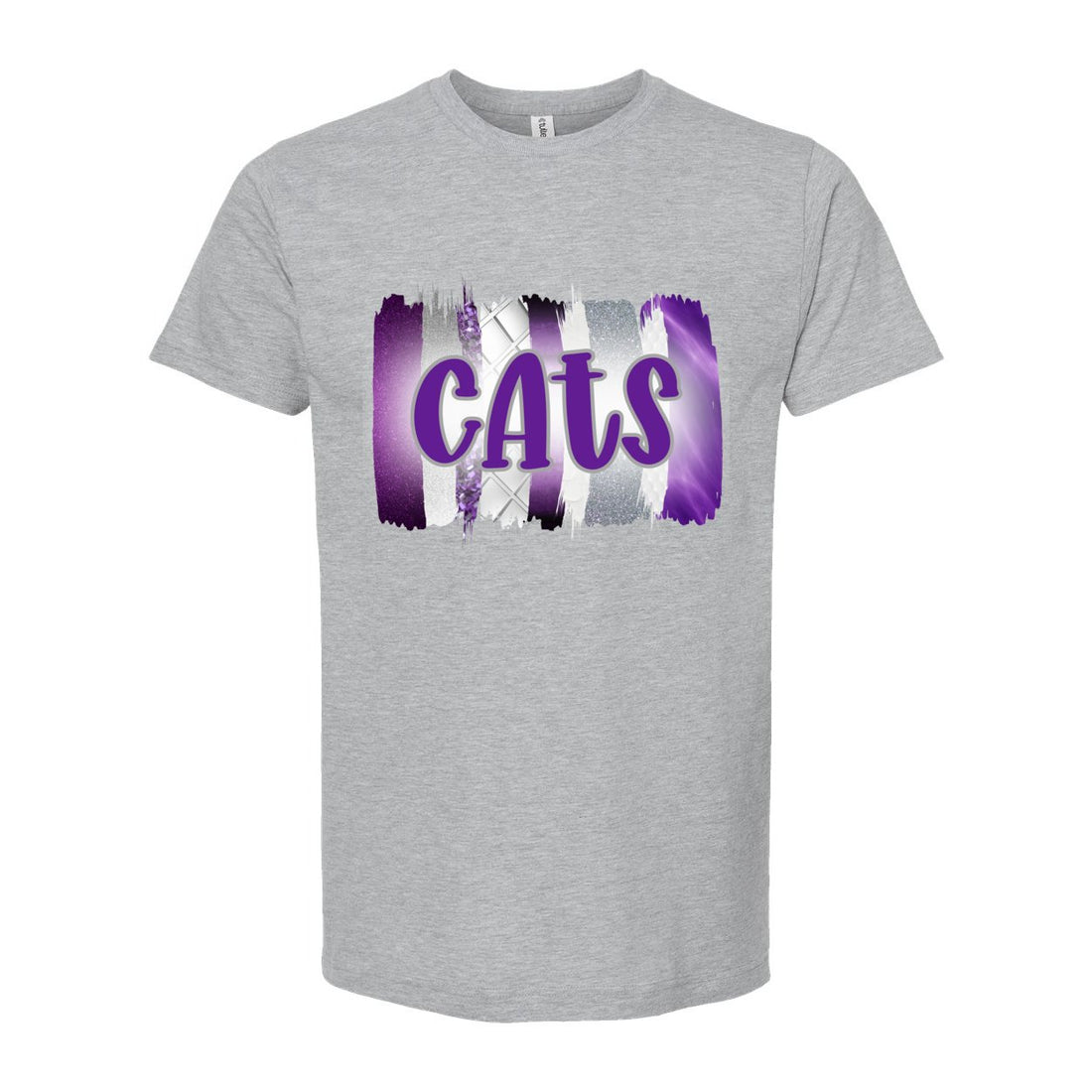 Cats Paint Swipe Unisex Fine Jersey T-Shirt - T-Shirts - Positively Sassy - Cats Paint Swipe Unisex Fine Jersey T-Shirt