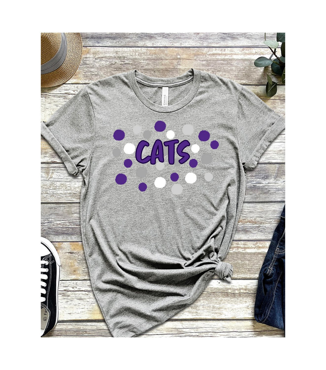 Cats Spots Unisex Jersey Short-Sleeve T-Shirt - T-Shirts - Positively Sassy - Cats Spots Unisex Jersey Short-Sleeve T-Shirt