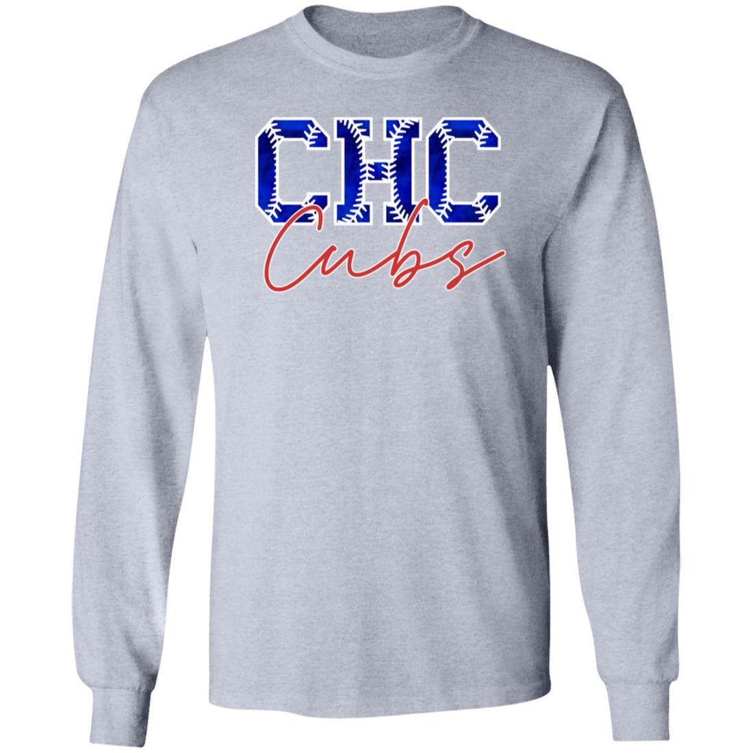 CHC Cubs LS Cotton T-Shirt - T-Shirts - Positively Sassy - CHC Cubs LS Cotton T-Shirt