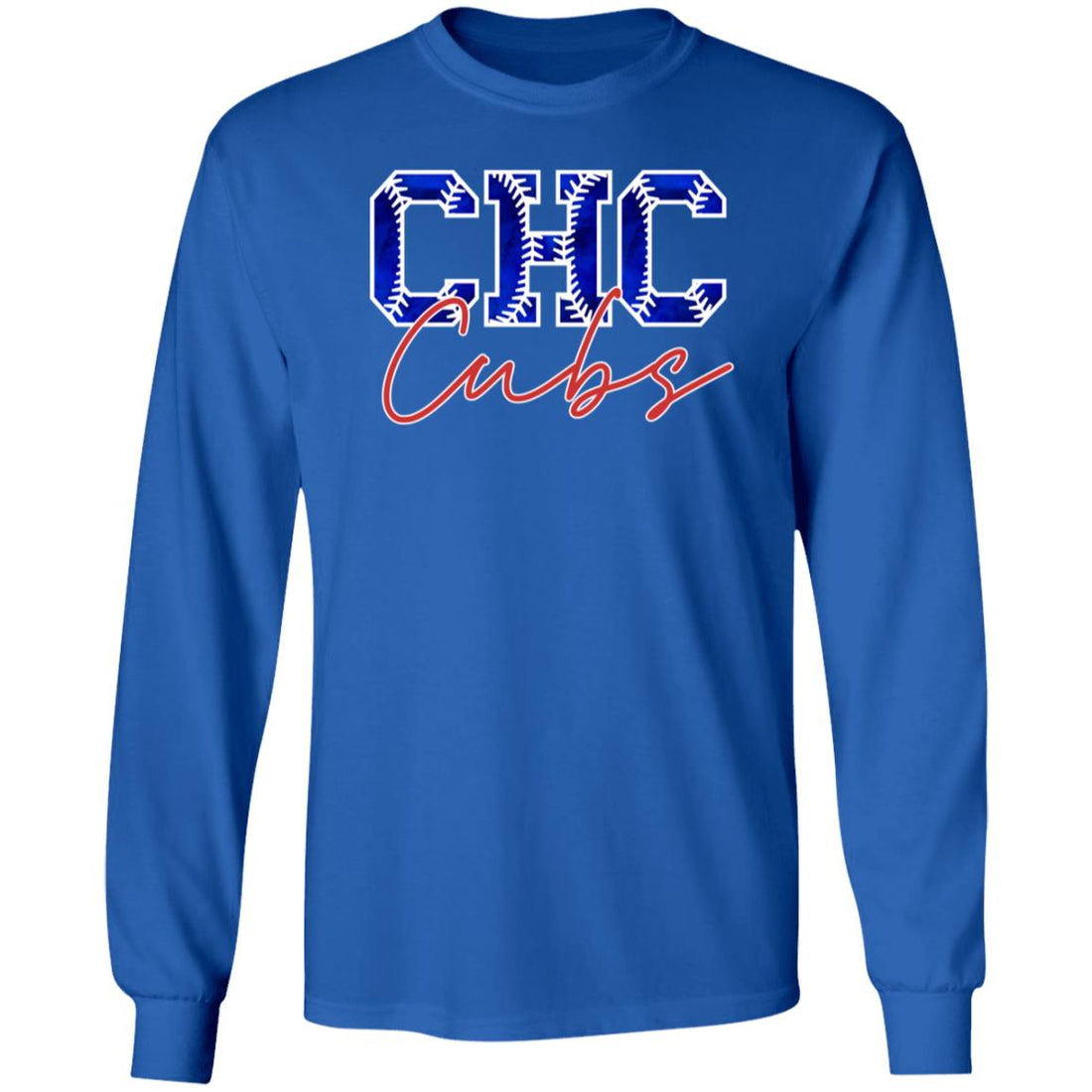 CHC Cubs LS Cotton T-Shirt - T-Shirts - Positively Sassy - CHC Cubs LS Cotton T-Shirt