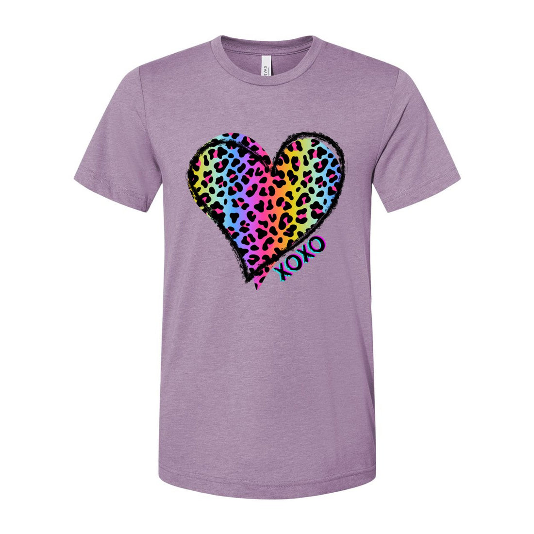 Cheetah XOXO Valentines Shirt Jersey Tee - T-Shirts - Positively Sassy - Cheetah XOXO Valentines Shirt Jersey Tee