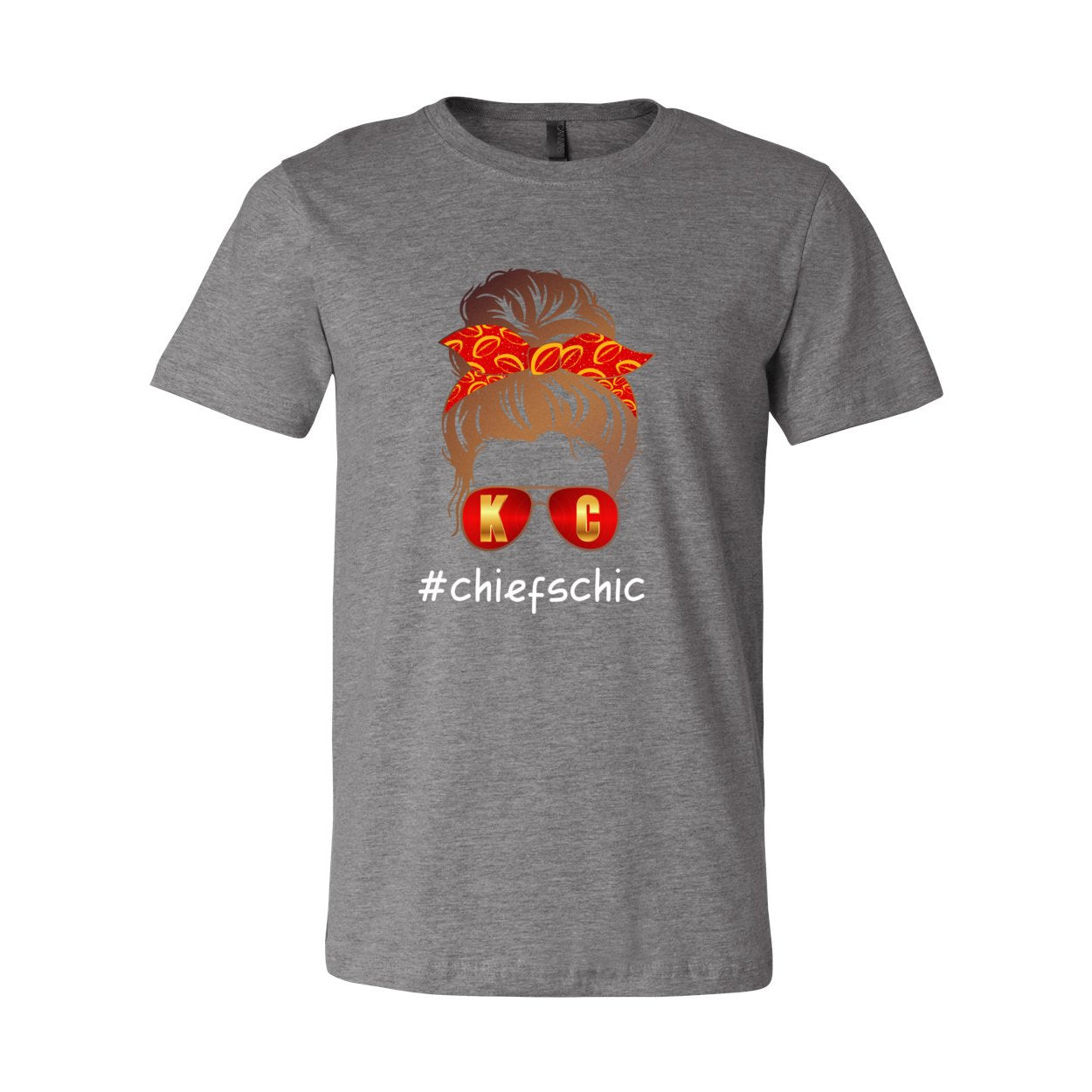 #CHIEFCHIC Opt 1 Brown Short Sleeve Jersey Tee - T-Shirts - Positively Sassy - #CHIEFCHIC Opt 1 Brown Short Sleeve Jersey Tee