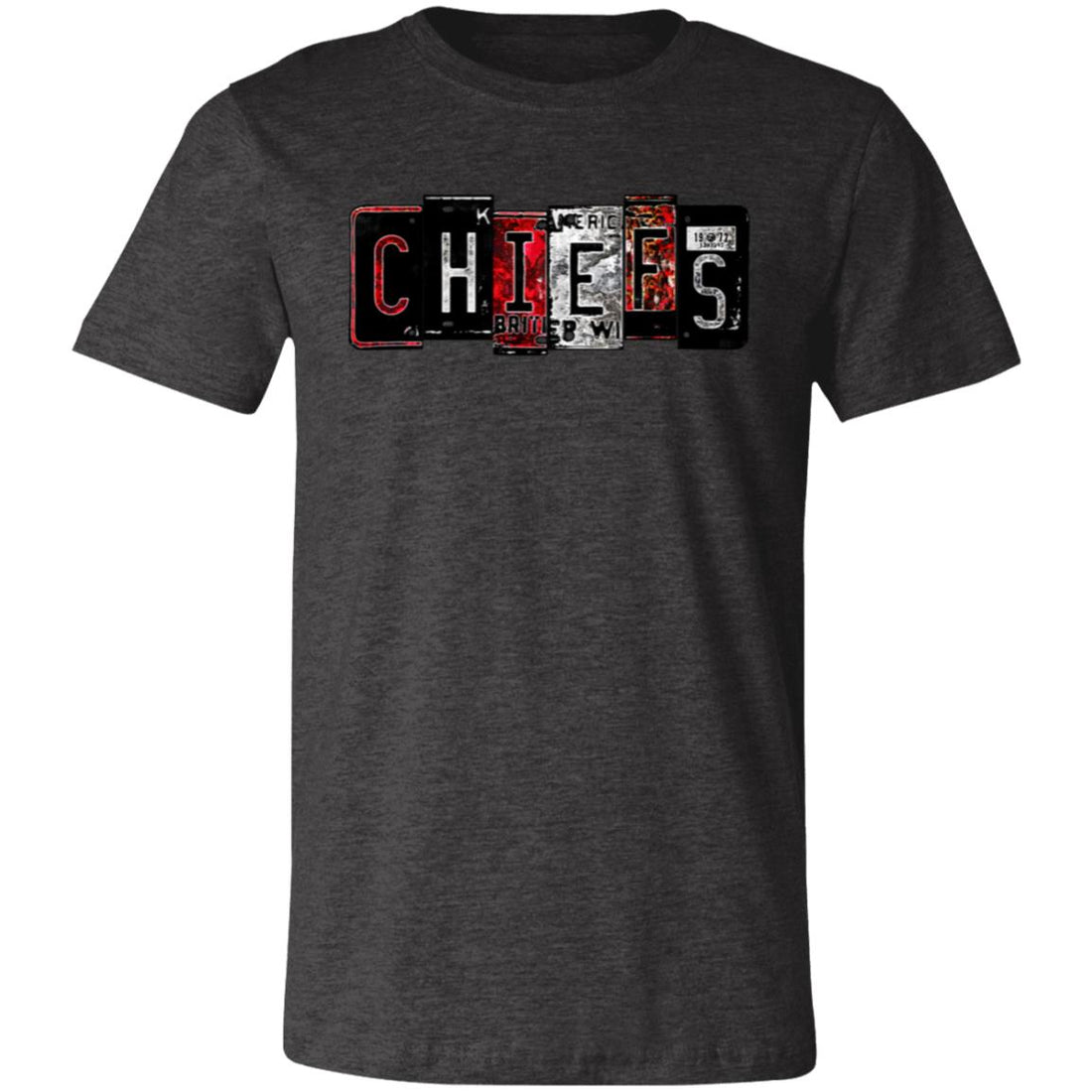 Chiefs Plates Short-Sleeve T-Shirt - T-Shirts - Positively Sassy - Chiefs Plates Short-Sleeve T-Shirt