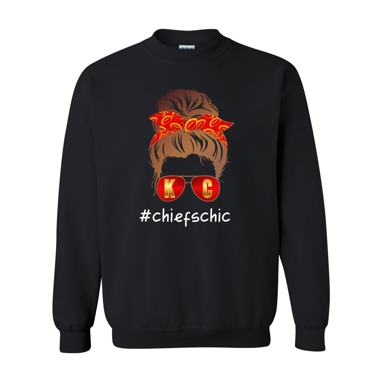 #CHIEFSCHIC Opt 1 Crewneck Sweatshirt - Sweaters/Hoodies - Positively Sassy - #CHIEFSCHIC Opt 1 Crewneck Sweatshirt