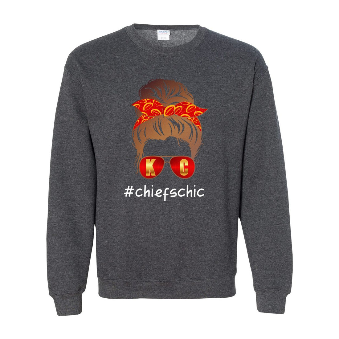 #CHIEFSCHIC Opt 1 Crewneck Sweatshirt - Sweaters/Hoodies - Positively Sassy - #CHIEFSCHIC Opt 1 Crewneck Sweatshirt
