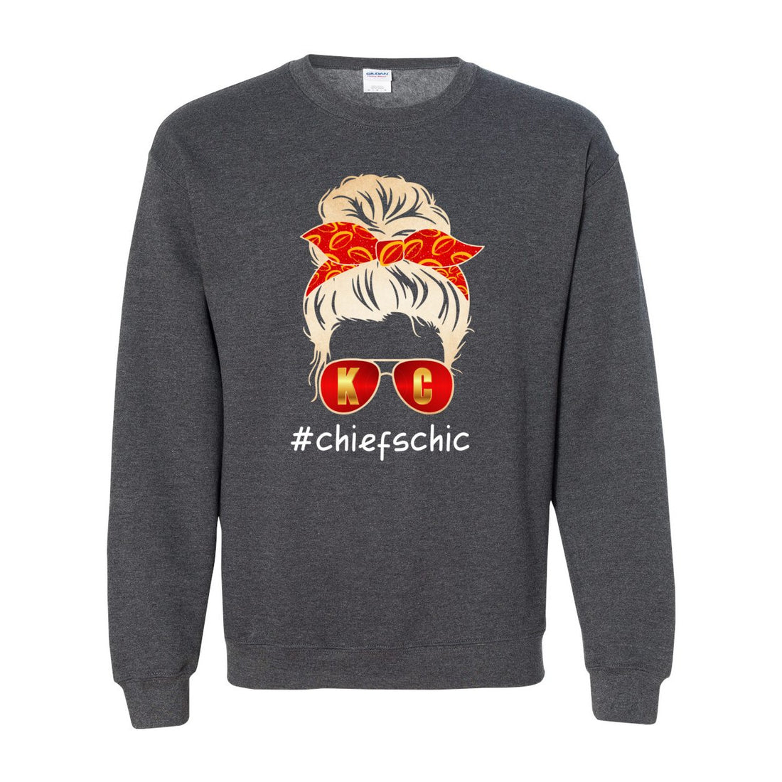 #CHIEFSCHIC Opt 2 Crewneck Sweatshirt - Sweaters/Hoodies - Positively Sassy - #CHIEFSCHIC Opt 2 Crewneck Sweatshirt