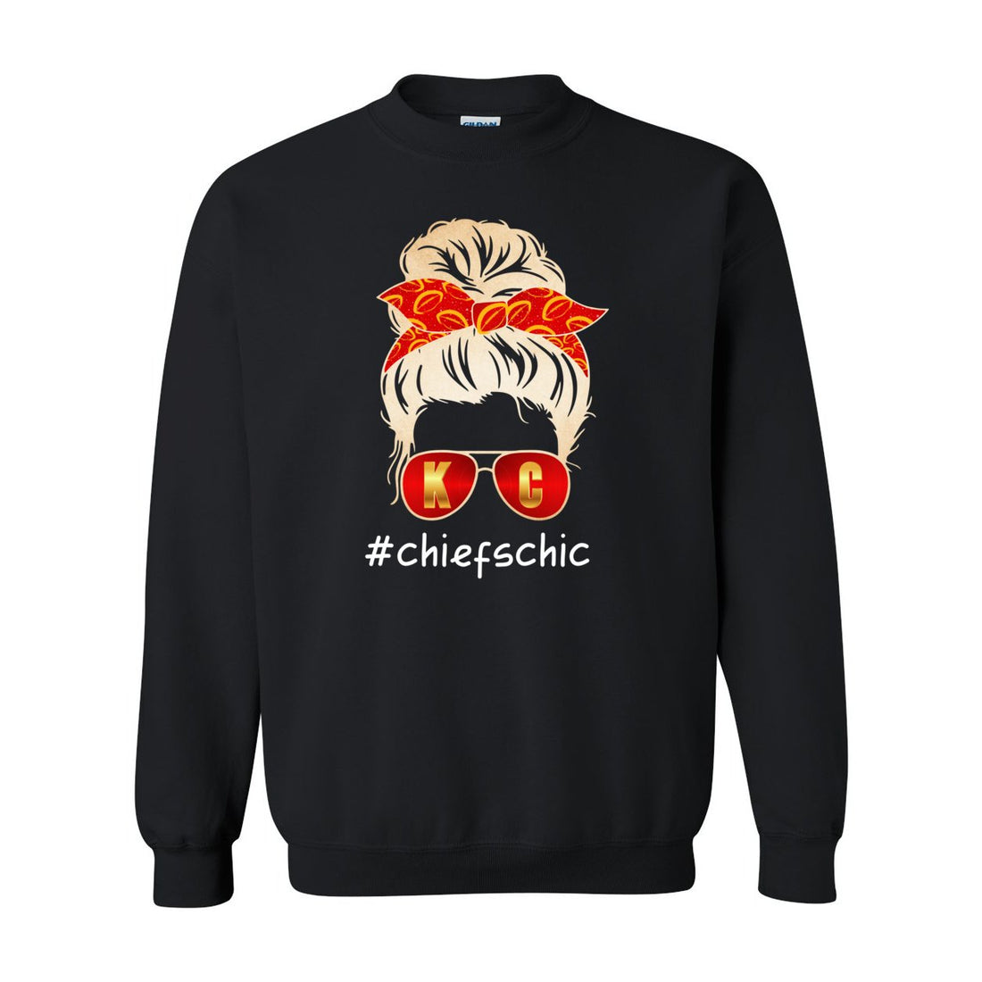 #CHIEFSCHIC Opt 2 Crewneck Sweatshirt - Sweaters/Hoodies - Positively Sassy - #CHIEFSCHIC Opt 2 Crewneck Sweatshirt