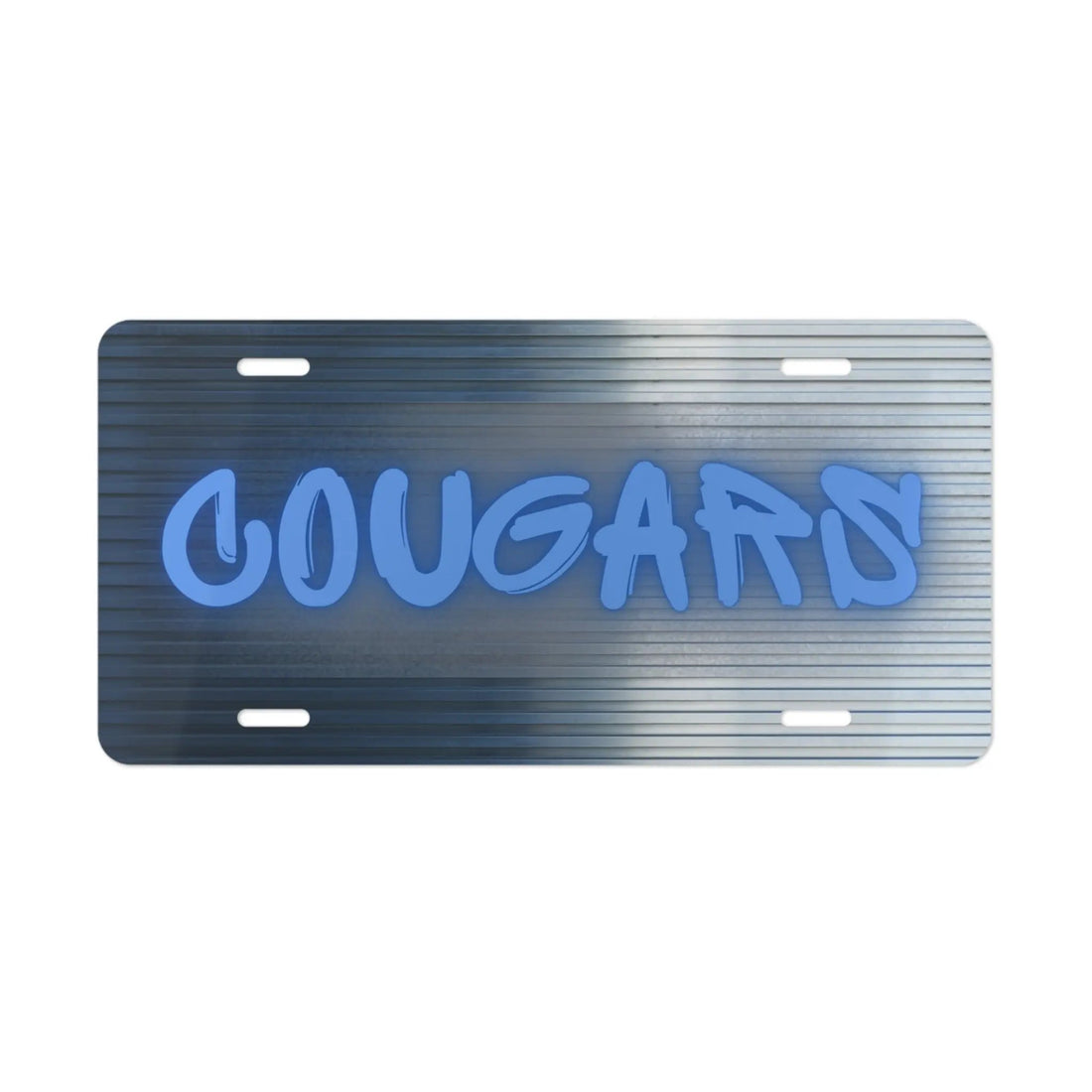 Cougar Graffiti License Plate - Accessories - Positively Sassy - Cougar Graffiti License Plate
