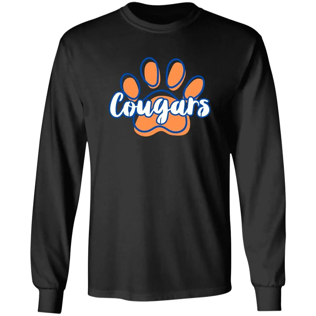 Cougar Paw LS Ultra Cotton T-Shirt - T-Shirts - Positively Sassy - Cougar Paw LS Ultra Cotton T-Shirt