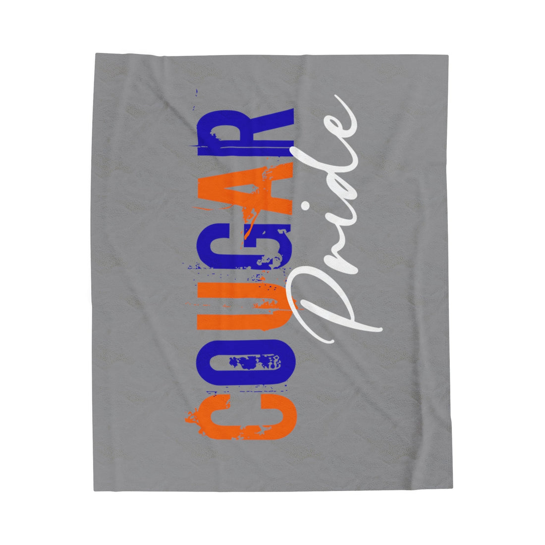 Cougar Pride Velveteen Plush Blanket - All Over Prints - Positively Sassy - Cougar Pride Velveteen Plush Blanket