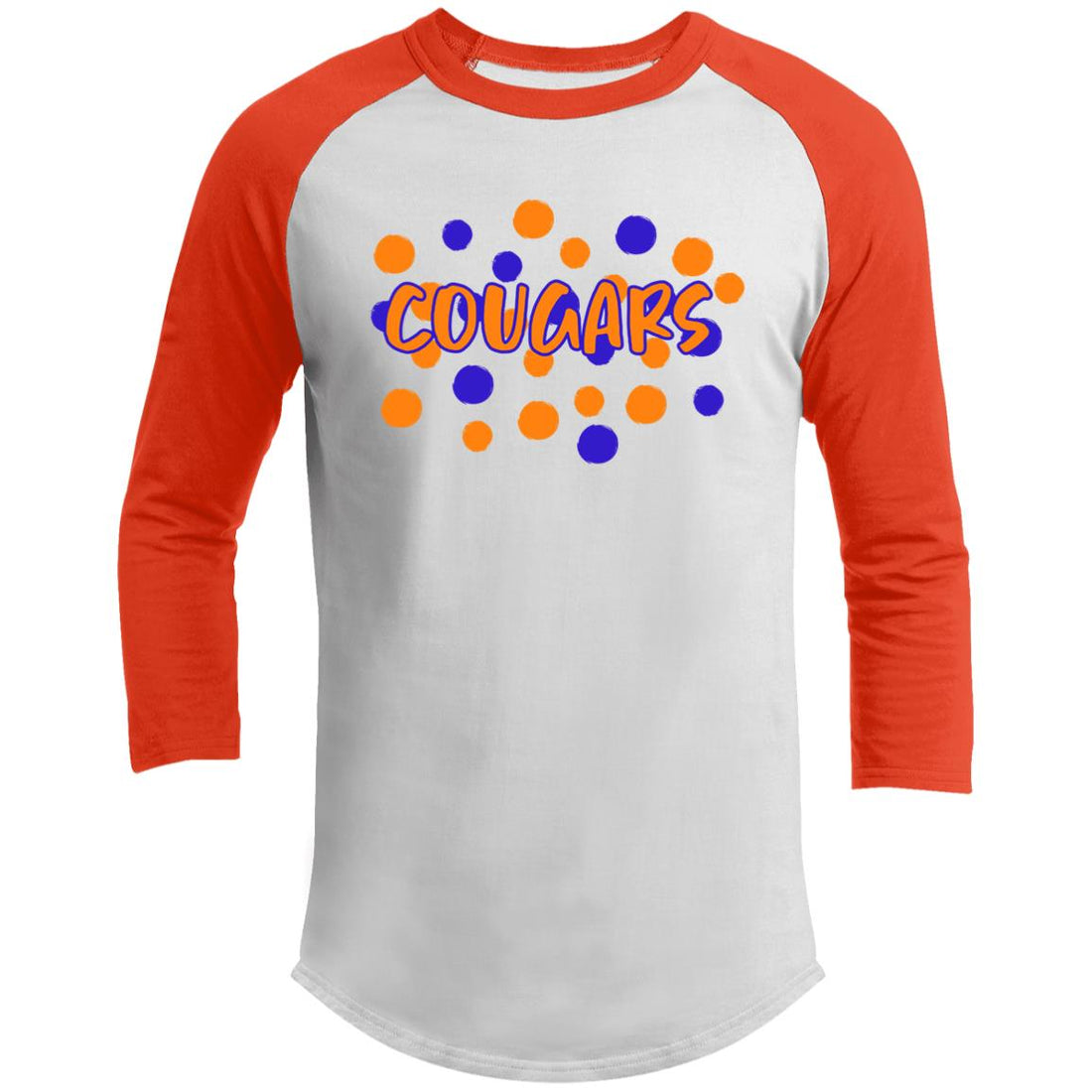 Cougar Spots T200 3/4 Raglan Sleeve Shirt - T-Shirts - Positively Sassy - Cougar Spots T200 3/4 Raglan Sleeve Shirt