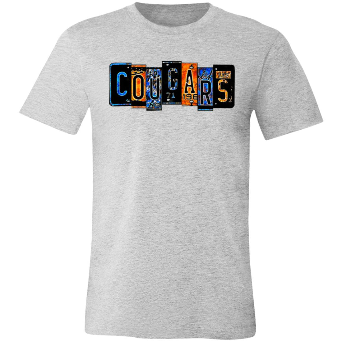 Cougars Plates Short-Sleeve T-Shirt - T-Shirts - Positively Sassy - Cougars Plates Short-Sleeve T-Shirt