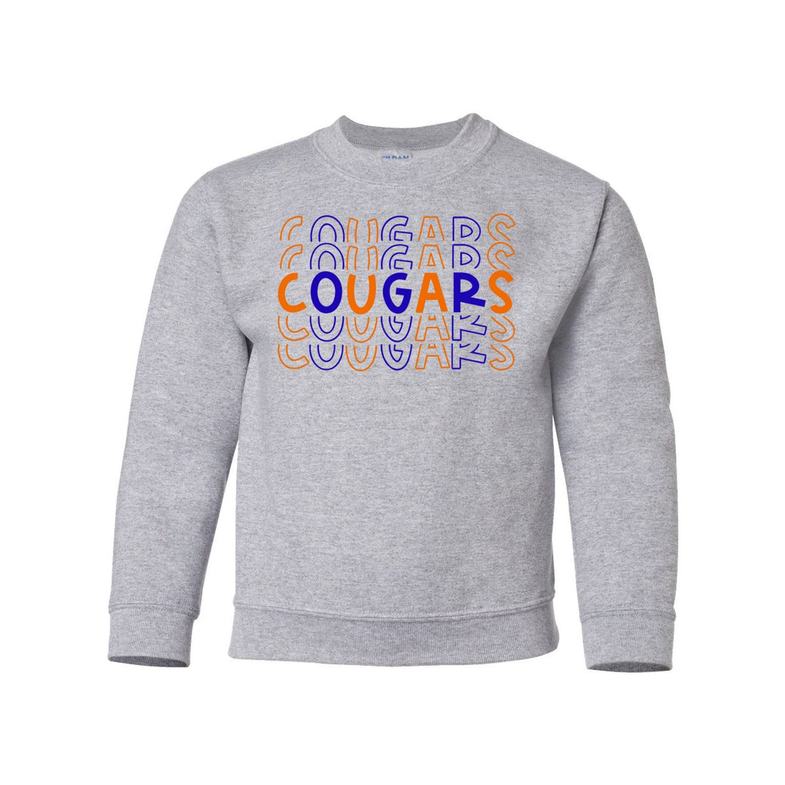 Cougars Repeat Youth Crewneck Sweatshirt - Kids/Babies - Positively Sassy - Cougars Repeat Youth Crewneck Sweatshirt