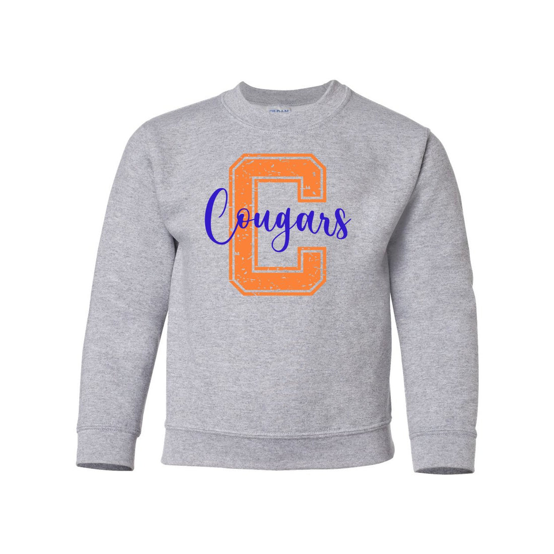 Cougars Youth Crewneck Sweatshirt - Kids/Babies - Positively Sassy - Cougars Youth Crewneck Sweatshirt