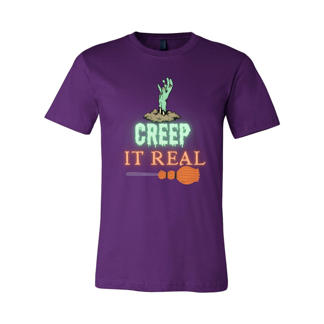 Creep It Real Short Sleeve Jersey Tee - T-Shirts - Positively Sassy - Creep It Real Short Sleeve Jersey Tee