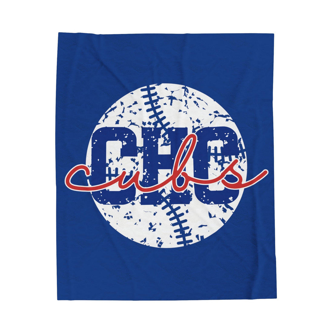 Cubs Baseball Blanket - All Over Prints - Positively Sassy - Cubs Baseball Blanket