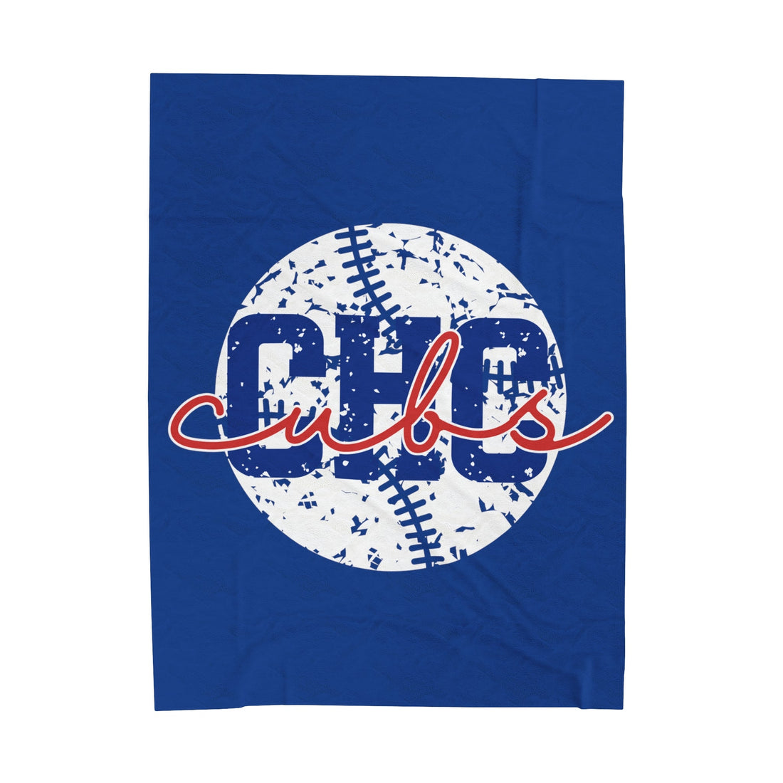 Cubs Baseball Blanket - All Over Prints - Positively Sassy - Cubs Baseball Blanket