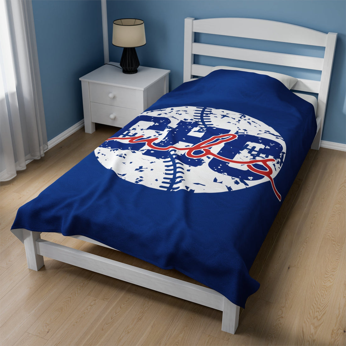 Cubs Baseball Blanket - All Over Prints - Positively Sassy - Cubs Baseball Blanket