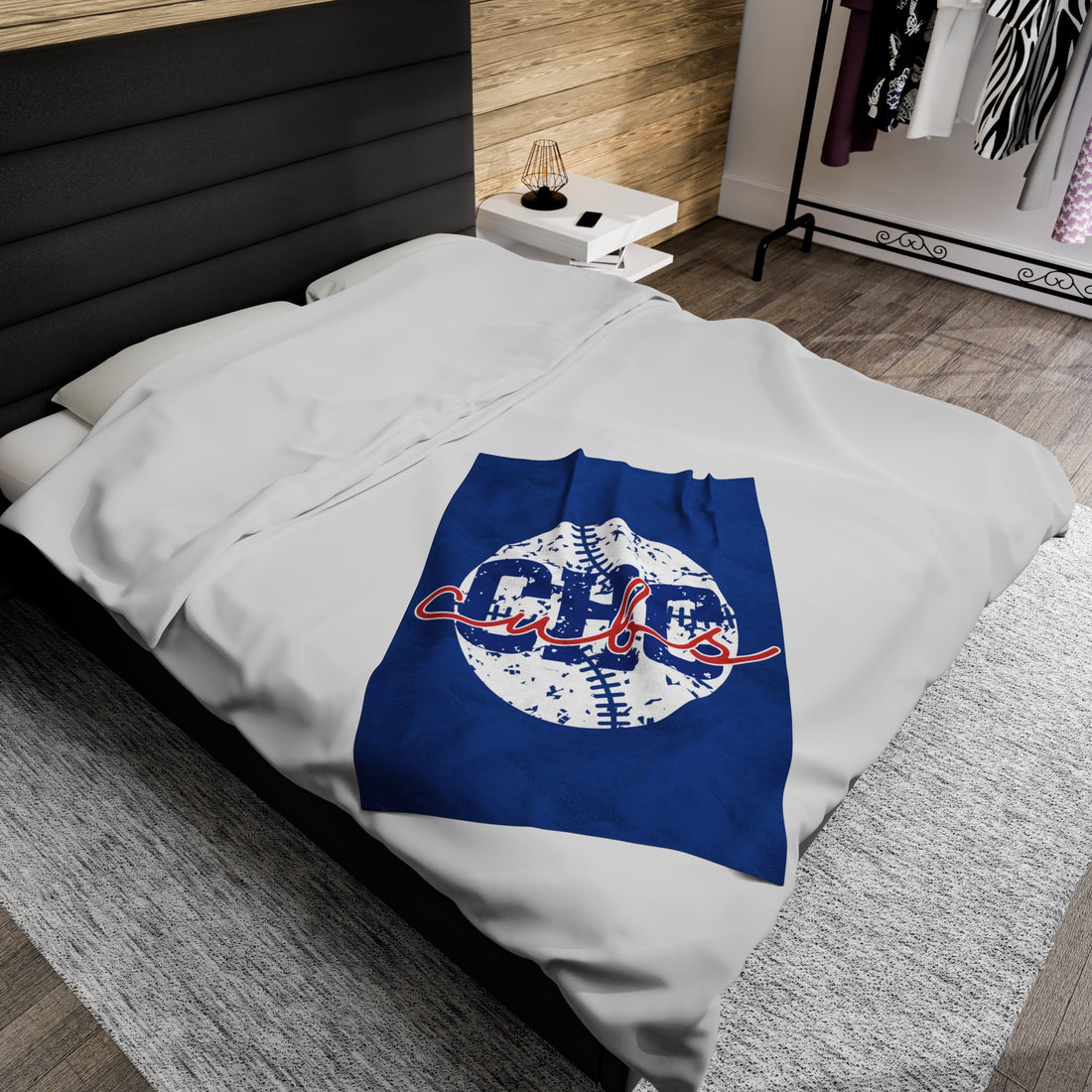 Cubs Baseball Blanket - All Over Prints - Positively Sassy - Cubs Baseball Blanket