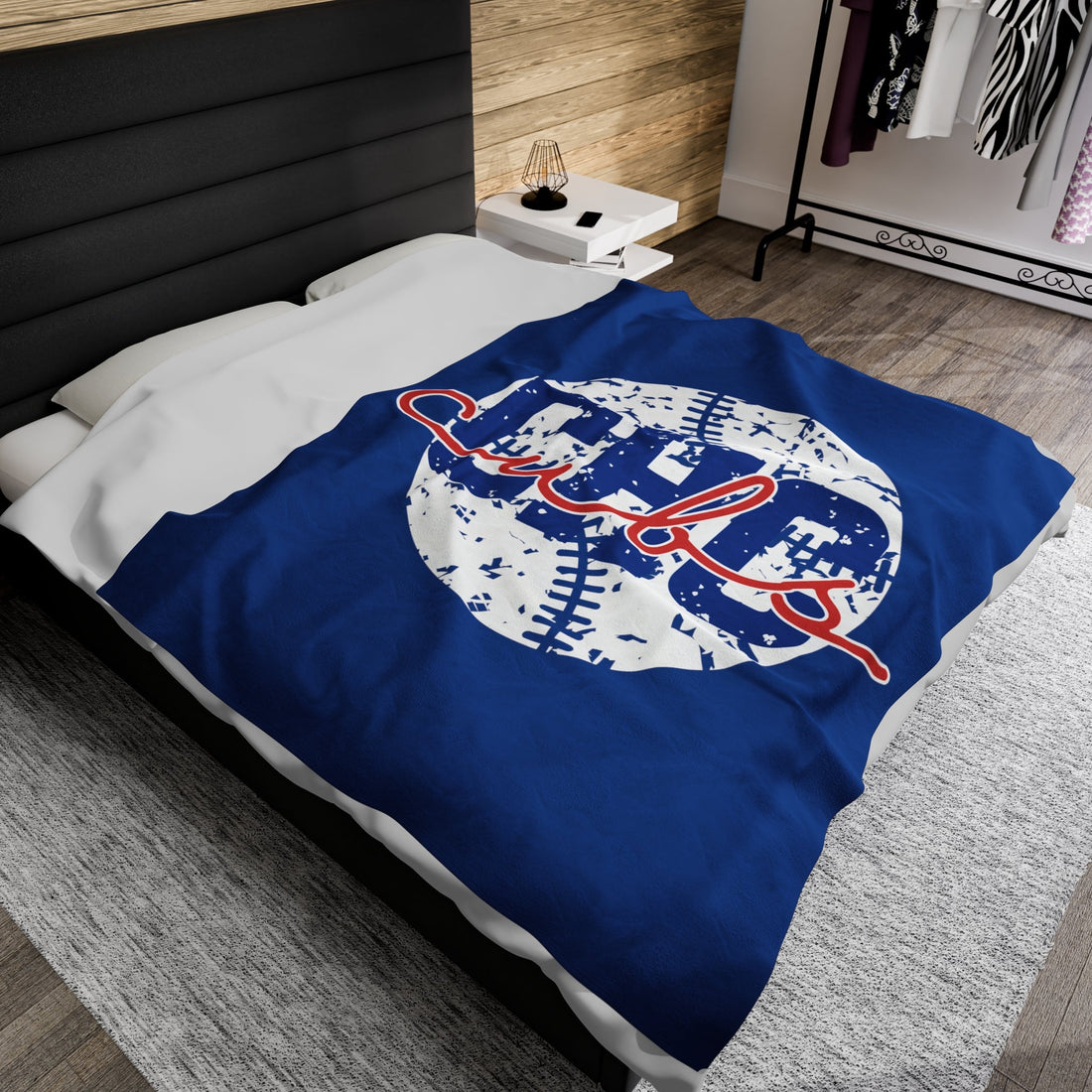 Cubs Baseball Blanket - All Over Prints - Positively Sassy - Cubs Baseball Blanket