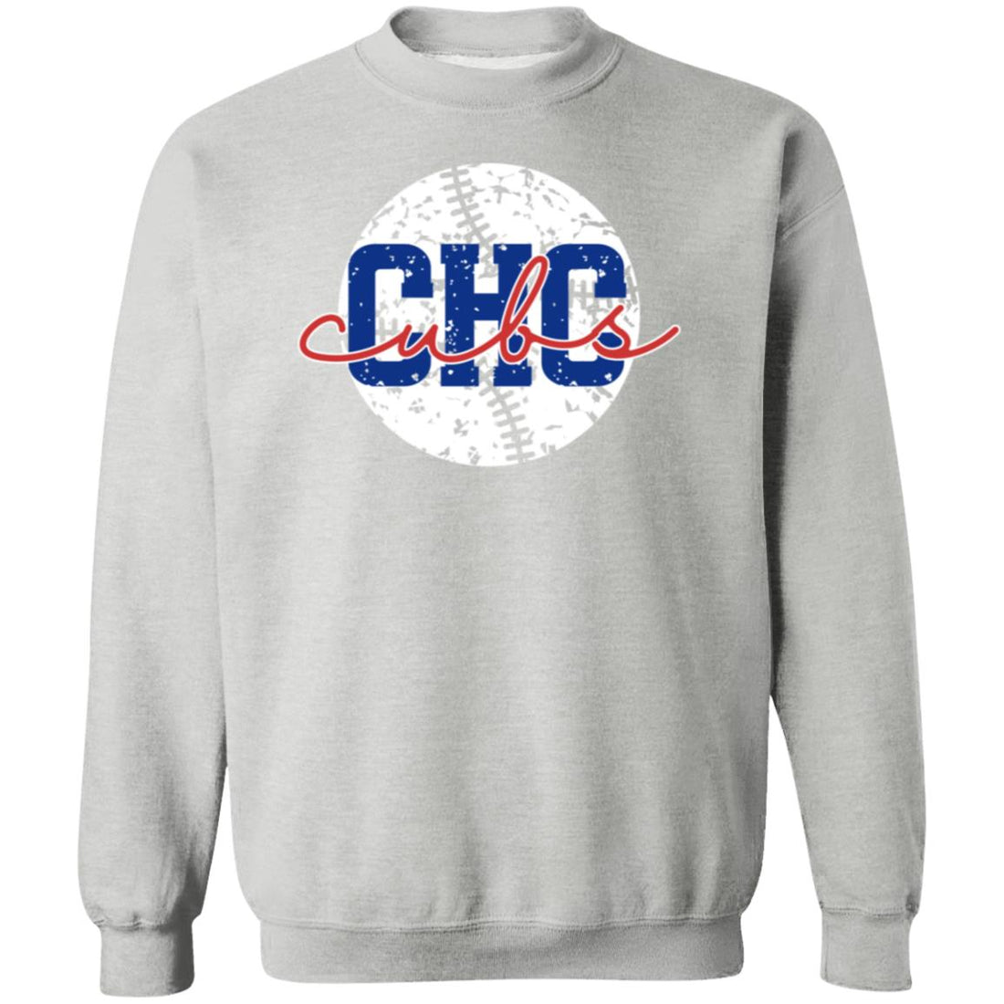 Cubs Baseball Pullover Sweatshirt - Sweatshirts - Positively Sassy - Cubs Baseball Pullover Sweatshirt