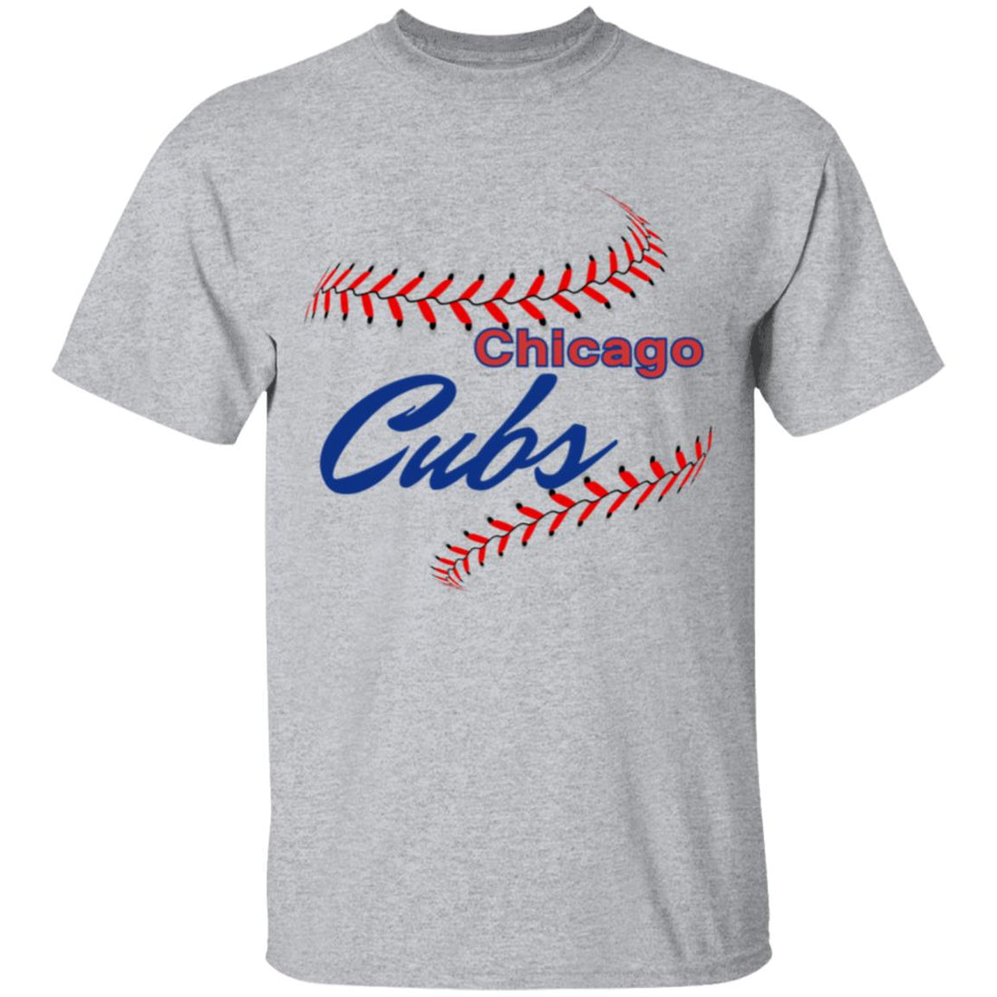 Cubs Stitches Youth T-Shirt - T-Shirts - Positively Sassy - Cubs Stitches Youth T-Shirt