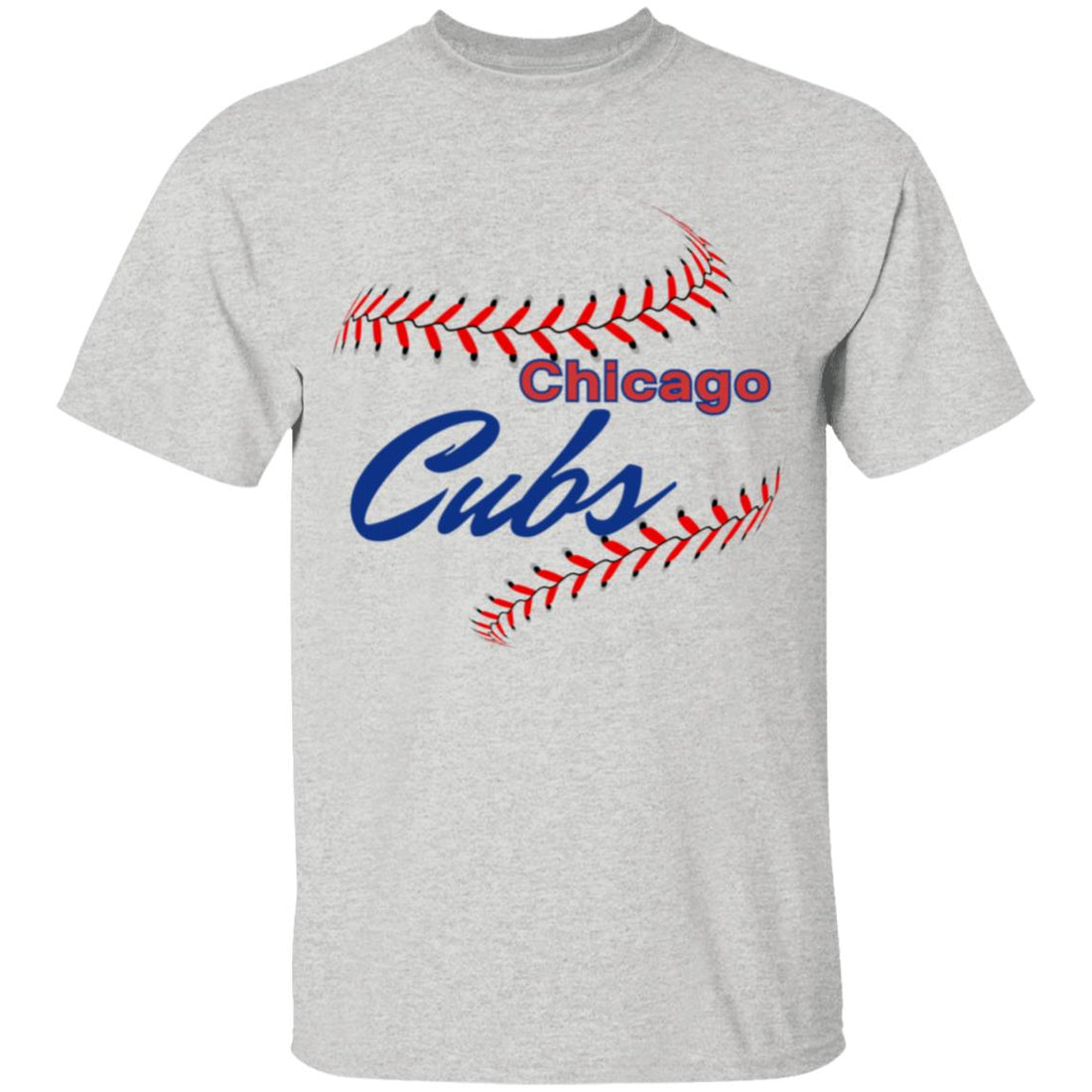 Cubs Stitches Youth T-Shirt - T-Shirts - Positively Sassy - Cubs Stitches Youth T-Shirt