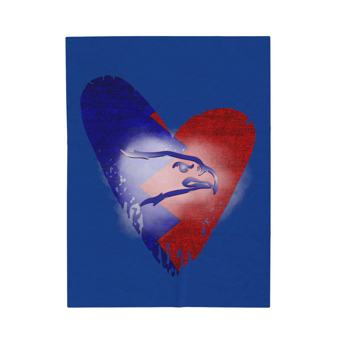 Eagle Love Velveteen Plush Blanket - All Over Prints - Positively Sassy - Eagle Love Velveteen Plush Blanket