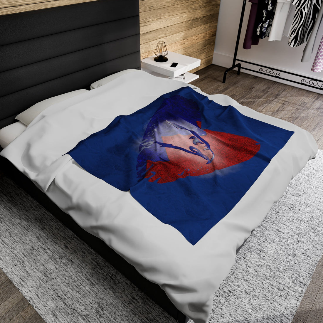 Eagle Love Velveteen Plush Blanket - All Over Prints - Positively Sassy - Eagle Love Velveteen Plush Blanket
