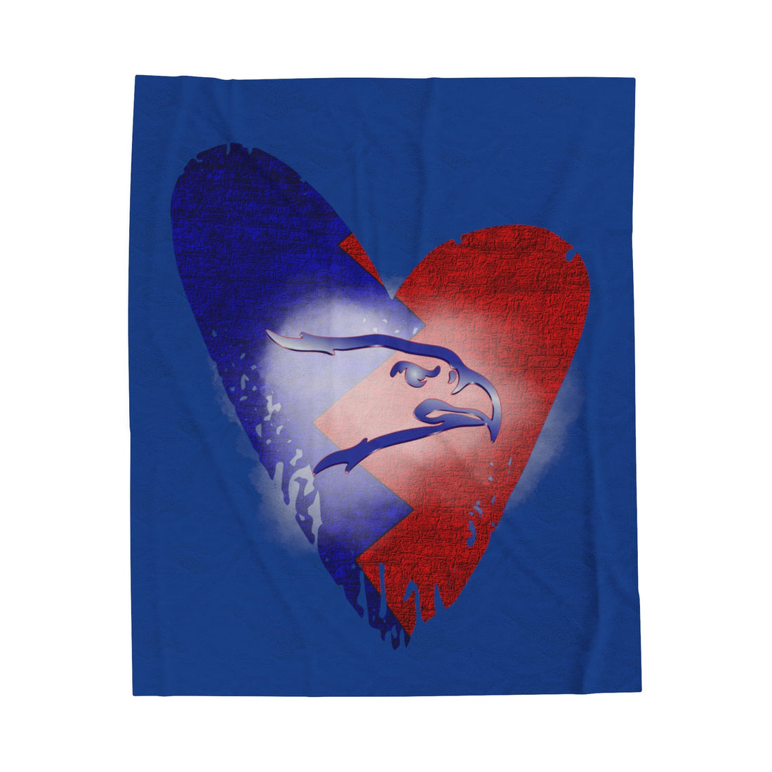 Eagle Love Velveteen Plush Blanket - All Over Prints - Positively Sassy - Eagle Love Velveteen Plush Blanket