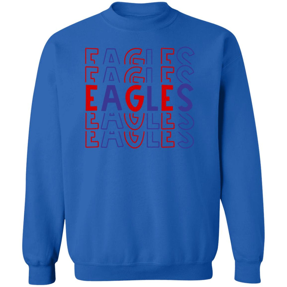 Eagles Mirror Crewneck Pullover Sweatshirt - Sweatshirts - Positively Sassy - Eagles Mirror Crewneck Pullover Sweatshirt