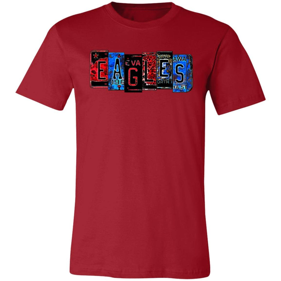 Eagles Plates Short-Sleeve T-Shirt - T-Shirts - Positively Sassy - Eagles Plates Short-Sleeve T-Shirt