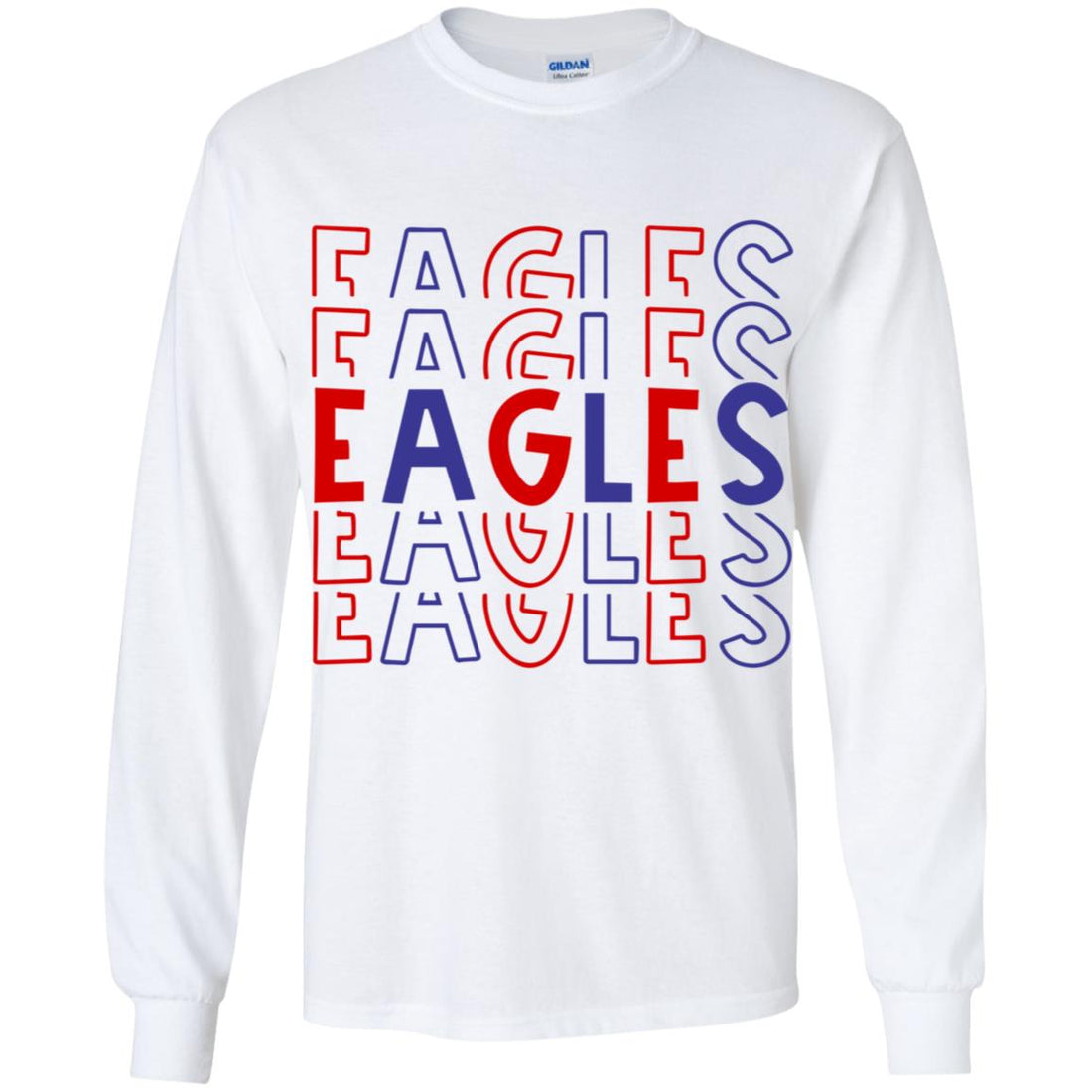 Eagles Repeat Youth LS T-Shirt - T-Shirts - Positively Sassy - Eagles Repeat Youth LS T-Shirt