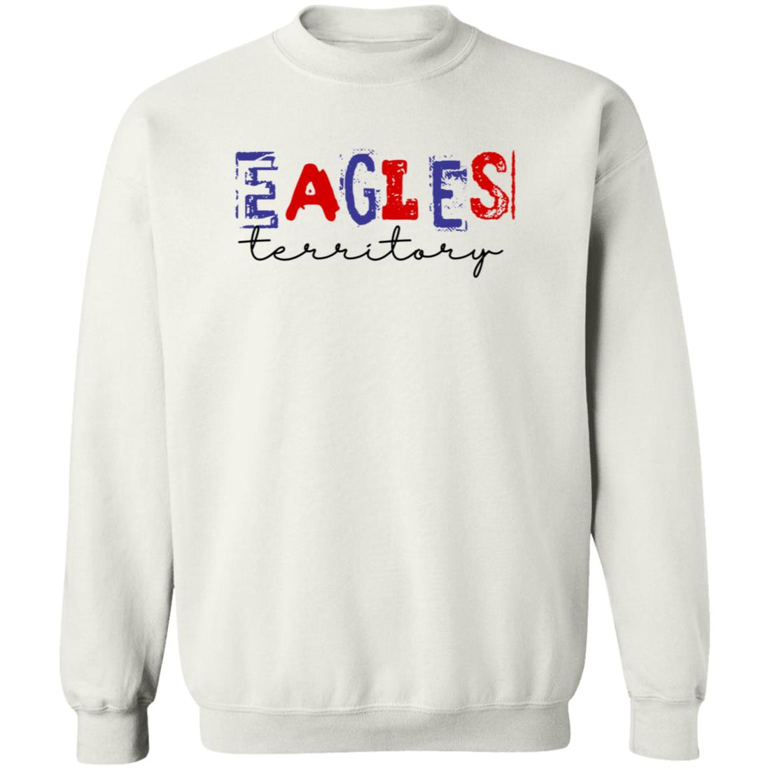 Eagles Territory Crewneck Pullover Sweatshirt - Sweatshirts - Positively Sassy - Eagles Territory Crewneck Pullover Sweatshirt