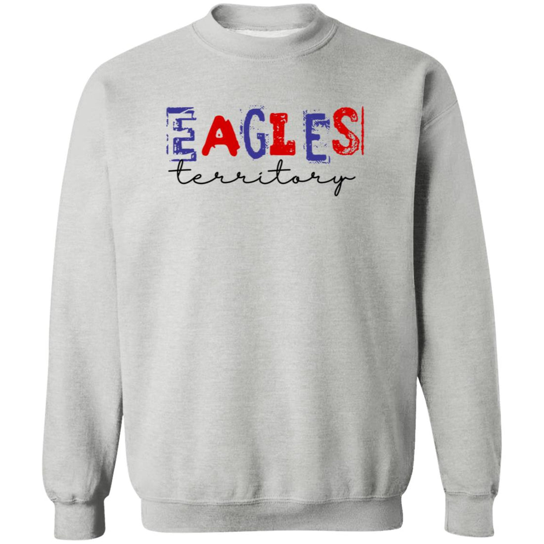 Eagles Territory Crewneck Pullover Sweatshirt - Sweatshirts - Positively Sassy - Eagles Territory Crewneck Pullover Sweatshirt