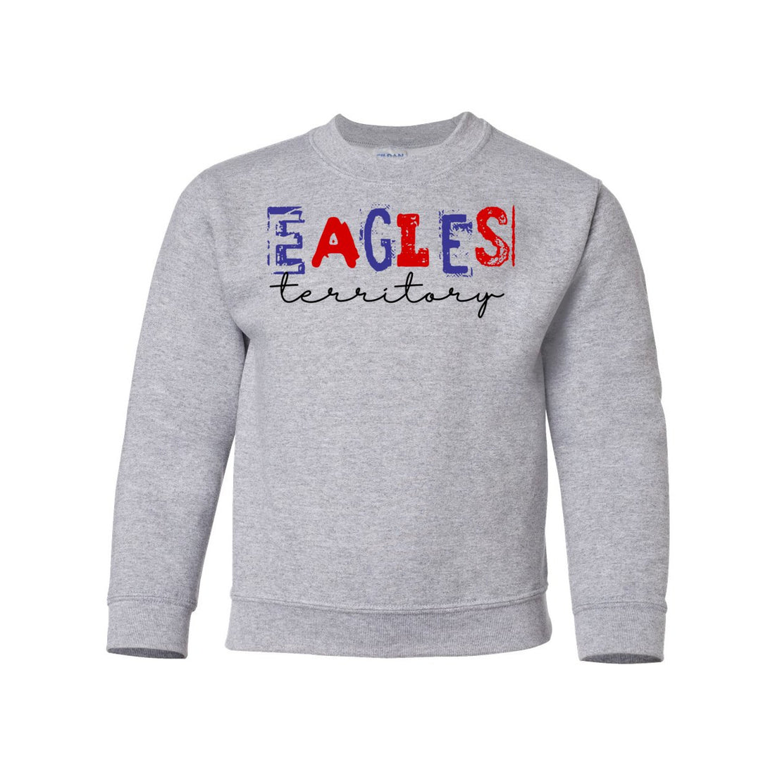 Eagles Territory Youth Crewneck Sweatshirt - Kids/Babies - Positively Sassy - Eagles Territory Youth Crewneck Sweatshirt