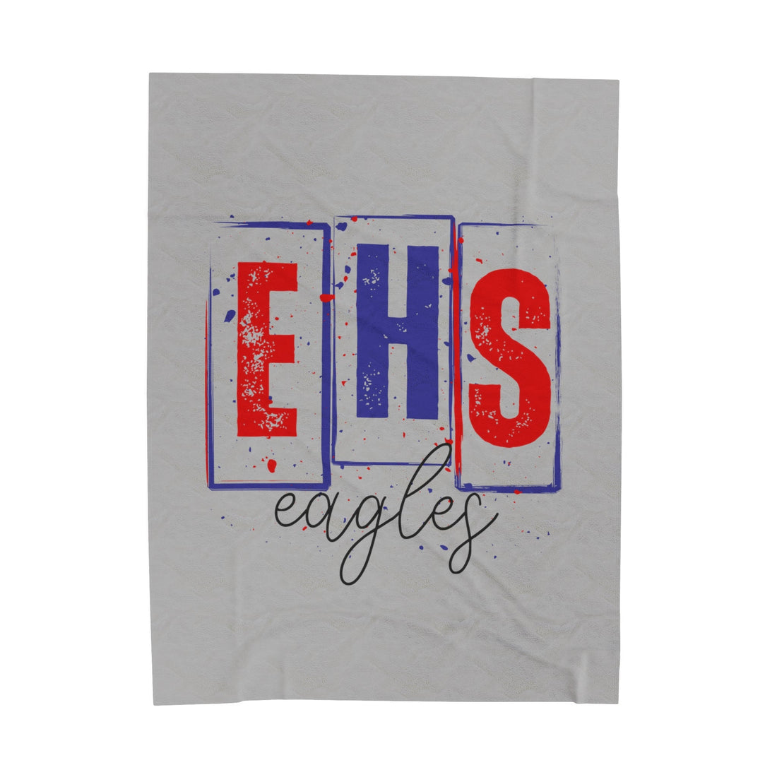 EHS Eagles Velveteen Plush Blanket - All Over Prints - Positively Sassy - EHS Eagles Velveteen Plush Blanket