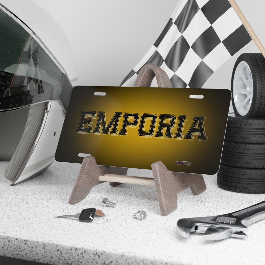 Emporia Vanity Plate - Accessories - Positively Sassy - Emporia Vanity Plate