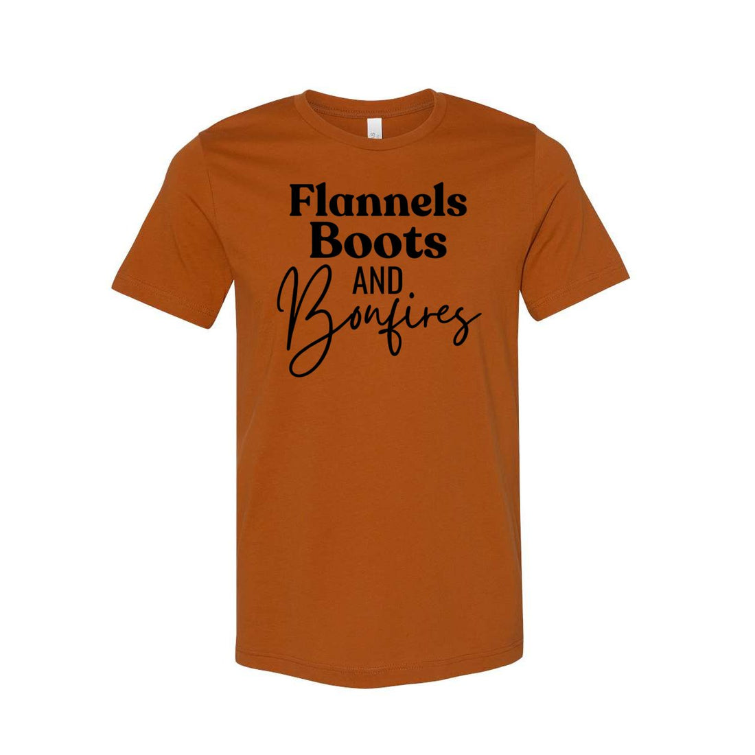 Flannel Boots and Bonfires - T-Shirts - Positively Sassy - Flannel Boots and Bonfires