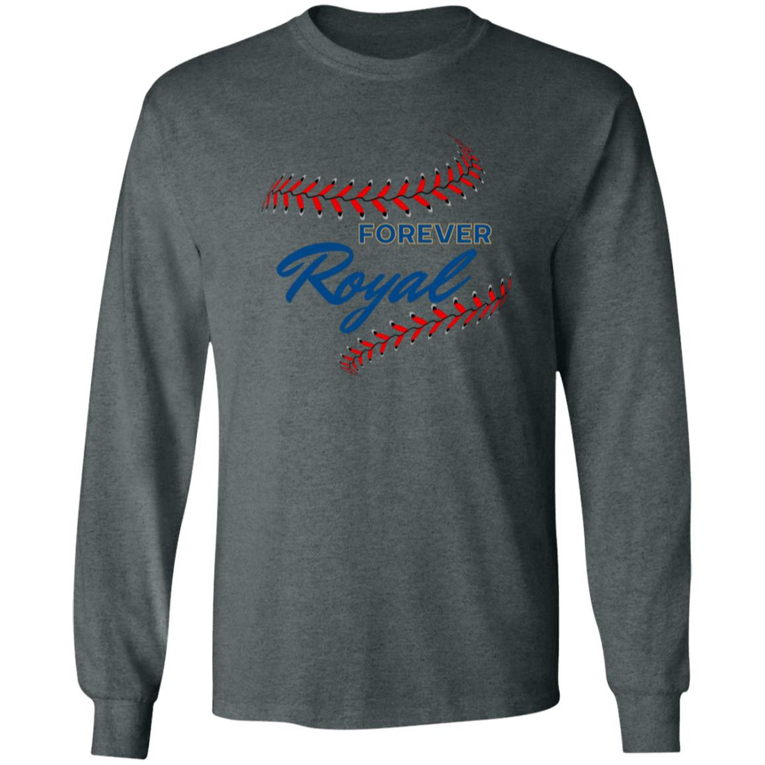 Forever Royal LS Cotton T-Shirt - T-Shirts - Positively Sassy - Forever Royal LS Cotton T-Shirt