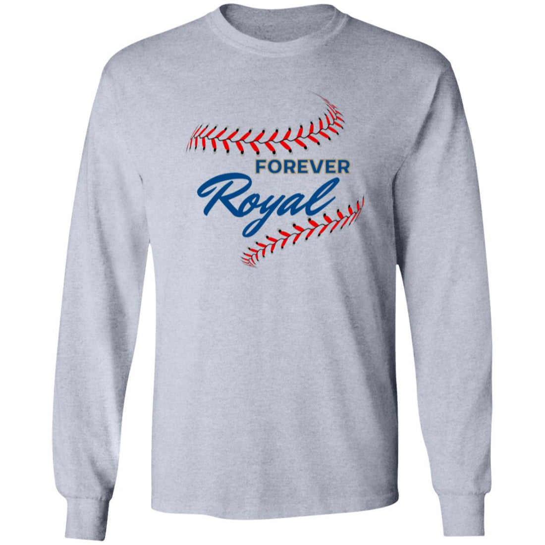 Forever Royal LS Cotton T-Shirt - T-Shirts - Positively Sassy - Forever Royal LS Cotton T-Shirt